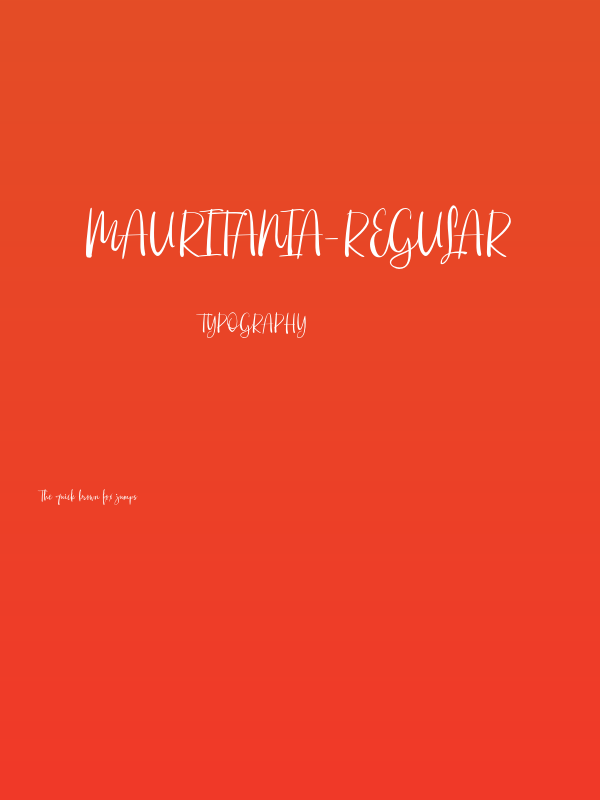 Mauritania-Regular Poster