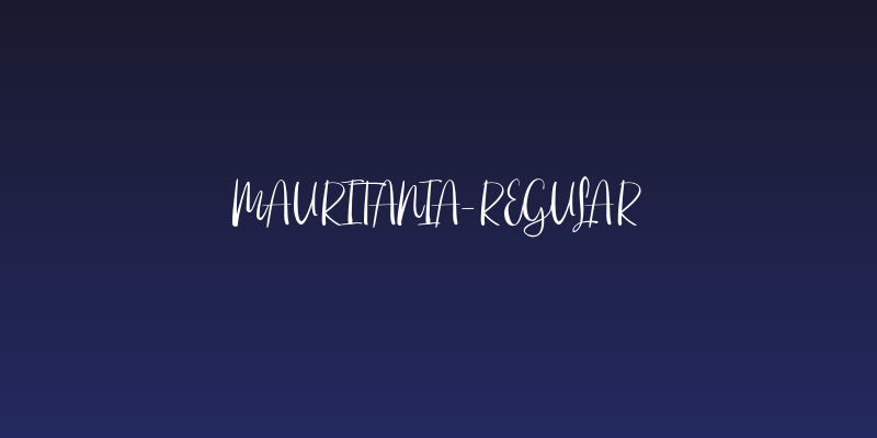 Mauritania-Regular Social Header