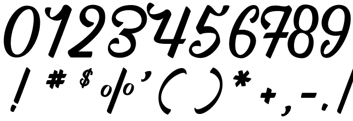 Mauritian Vibration Font OTHER CHARS
