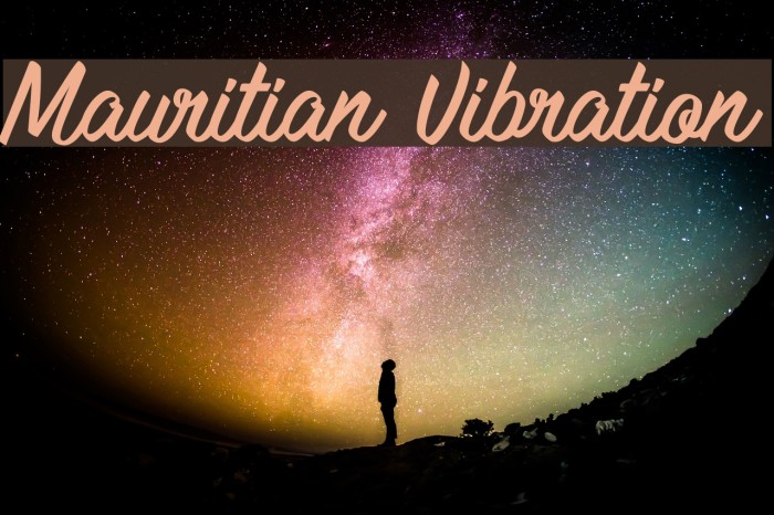 Mauritian Vibration Font examples