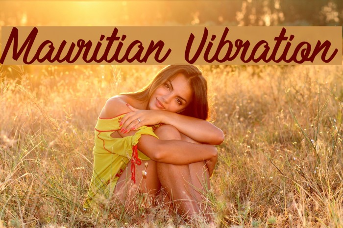Mauritian Vibration Font examples
