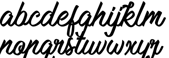 Mauritian Vibration Font LOWERCASE