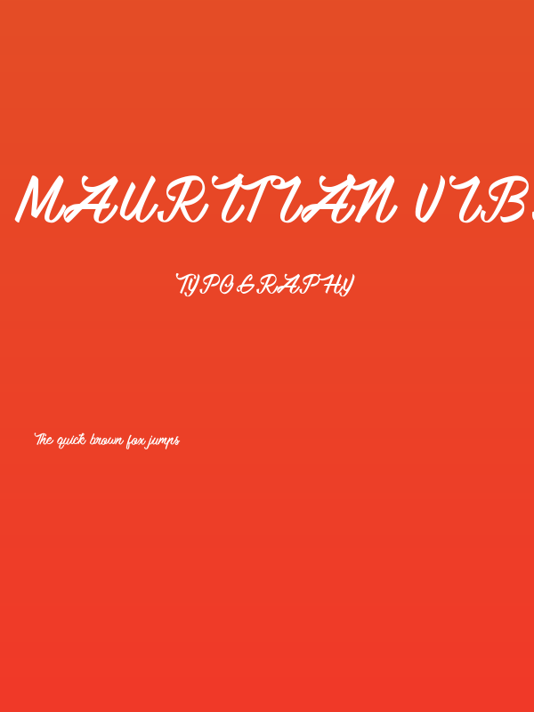 Mauritian Vibration Poster