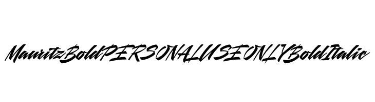 Mauritz Bold PERSONAL USE ONLY Bold Italic  フリーフォントのダウンロード