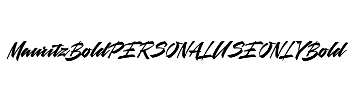 Mauritz Bold PERSONAL USE ONLY Bold  Free Fonts Download