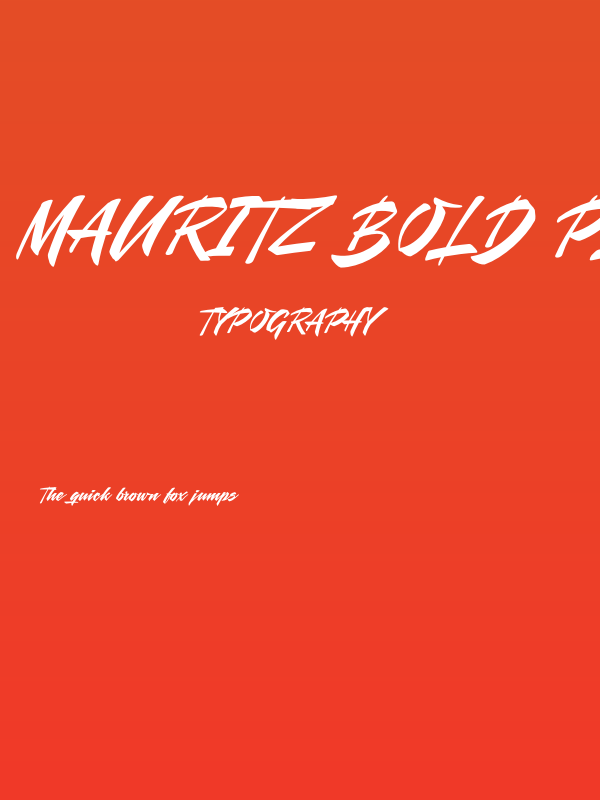 Mauritz Bold PERSONAL USE ONLY Bold Poster