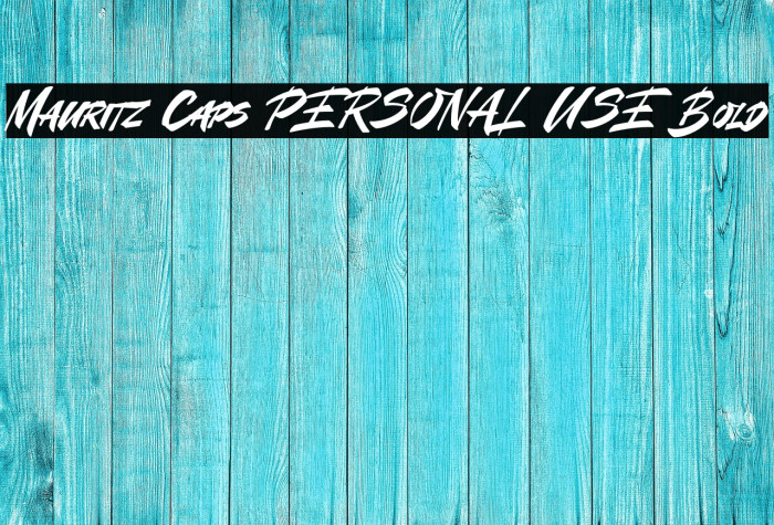 Mauritz Caps PERSONAL USE Bold Example 3