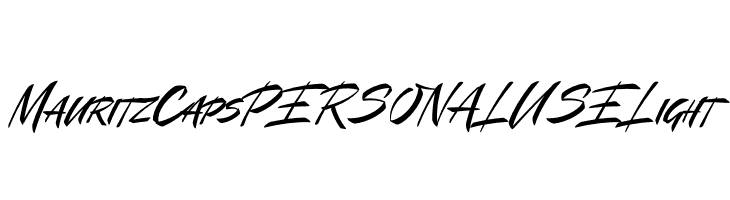 Mauritz Caps PERSONAL USE Light  font caratteri gratis