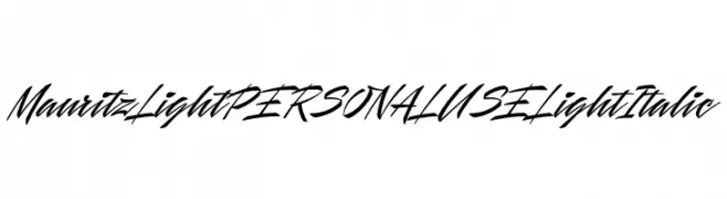 Mauritz Light PERSONAL USE Light Italic  baixar fontes gratis