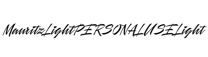Mauritz Light PERSONAL USE Light  font caratteri gratis