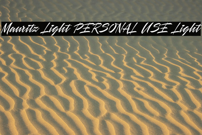 Mauritz Light PERSONAL USE Light Example 1