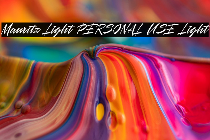 Mauritz Light PERSONAL USE Light Example 2