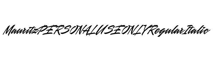 Mauritz PERSONAL USE ONLY Regular Italic  免费字体下载