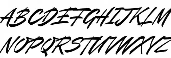Mauritz PERSONAL USE ONLY Regular Italic Font Litere mari