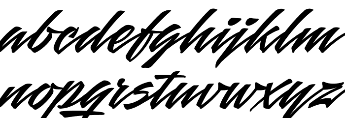 Mauritz PERSONAL USE ONLY Regular Italic Font LOWERCASE