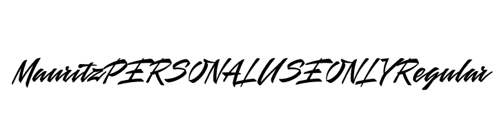 Mauritz PERSONAL USE ONLY Regular  Frei Schriftart Herunterladen