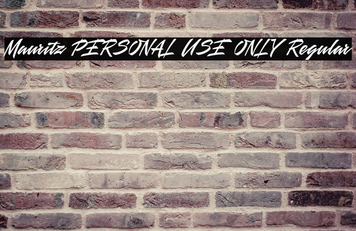 Mauritz PERSONAL USE ONLY Regular Example 2