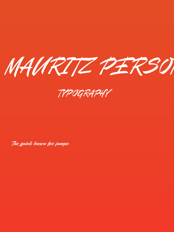 Mauritz PERSONAL USE ONLY Regular Poster