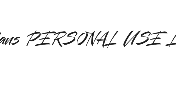 Mauritz Sans PERSONAL USE Light Italic Logo