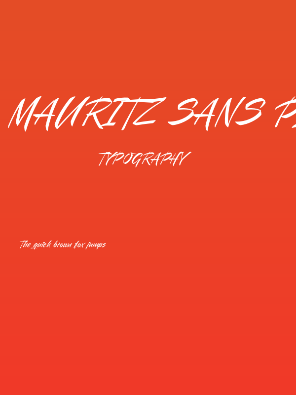 Mauritz Sans PERSONAL USE Light Italic Poster