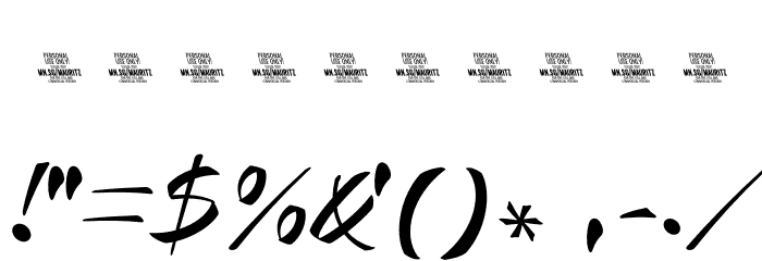 Mauritz Sans PERSONAL USE Light Font OTHER CHARS