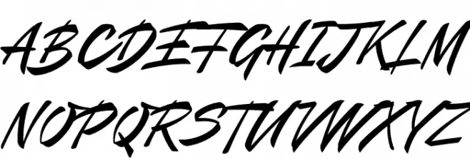 Mauritz Sans PERSONAL USE Regular Italic फ़ॉन्ट अपरकेस