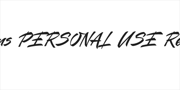 Mauritz Sans PERSONAL USE Regular Italic Logo