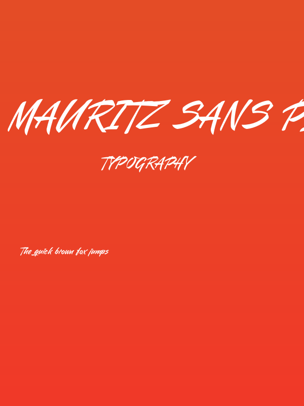 Mauritz Sans PERSONAL USE Regular Italic Poster