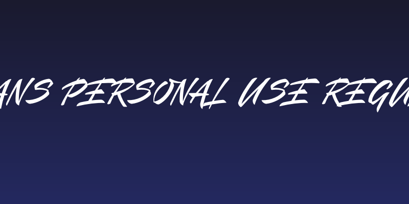 Mauritz Sans PERSONAL USE Regular Italic Social Header