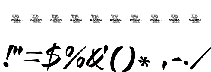 Mauritz Sans PERSONAL USE Regular Font OTHER CHARS