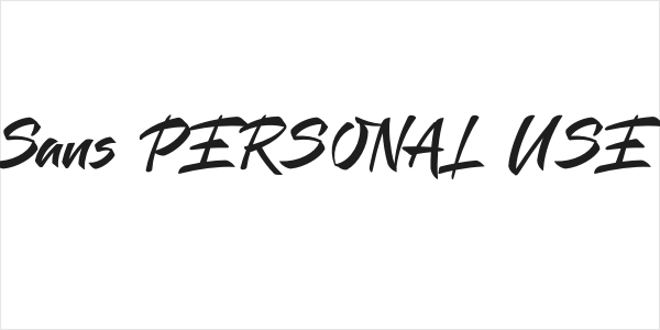 Mauritz Sans PERSONAL USE Regular Logo