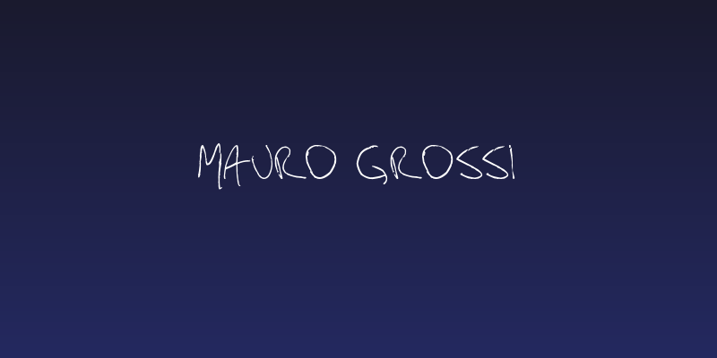 Mauro Grossi Social Header