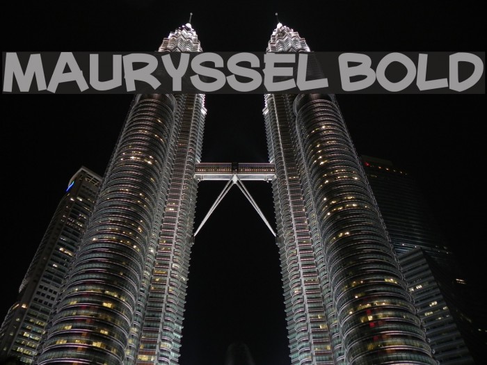 Mauryssel Bold Font examples