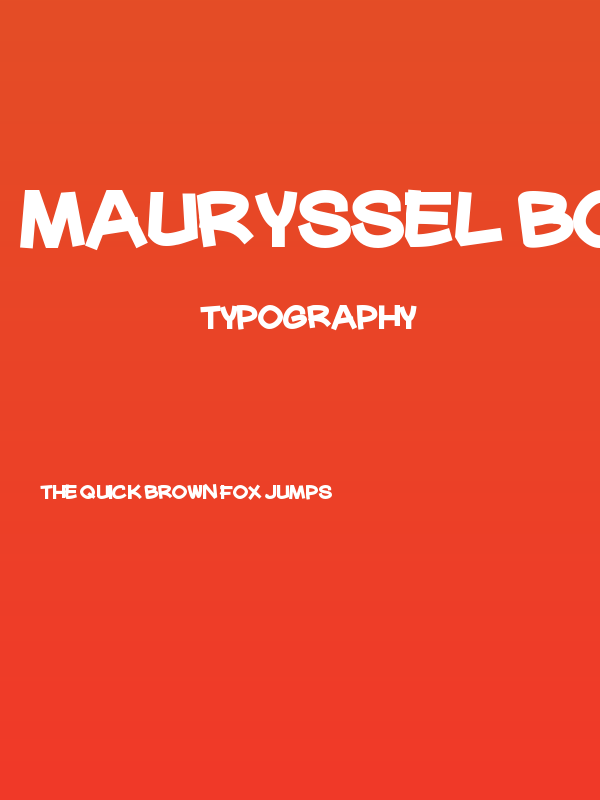 Mauryssel Bold Poster