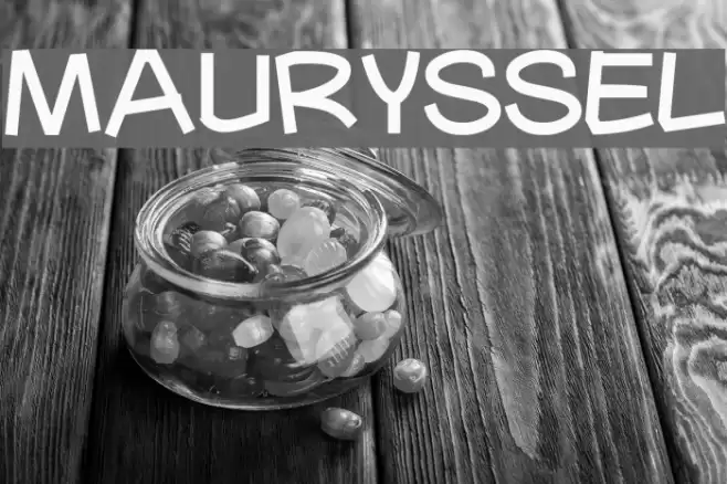 Mauryssel Font examples