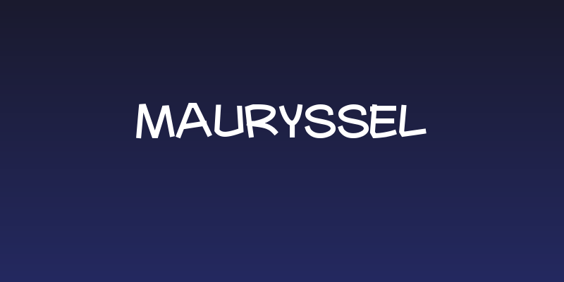 Mauryssel Social Header