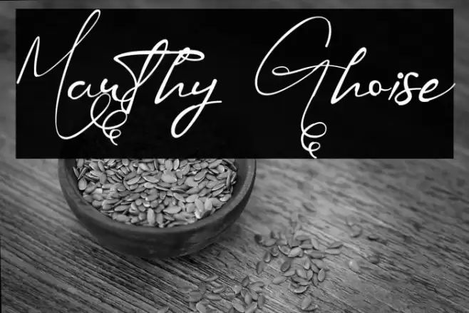 Mauthy Ghoise Font examples