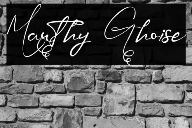 Mauthy Ghoise Font examples