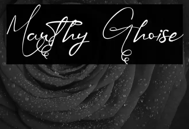 Mauthy Ghoise Font examples