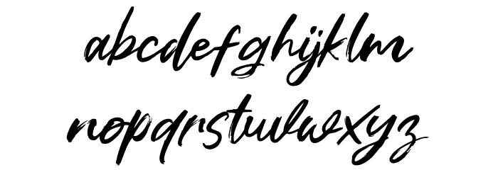 Mauve Smile Font LOWERCASE