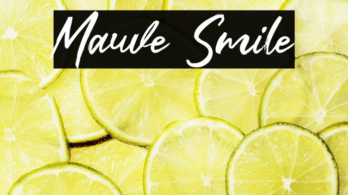 Mauve Smile Example 3