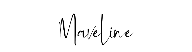 Maveline  免费字体下载
