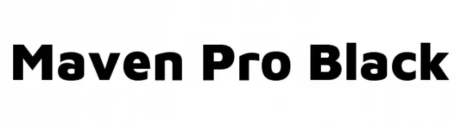 Maven Pro Black  Fuentes Gratis Descargar