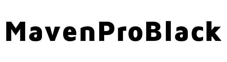 Maven Pro Black  Frei Schriftart Herunterladen