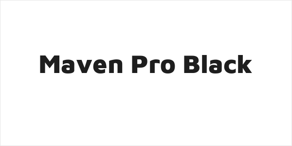 Maven Pro Black Logo
