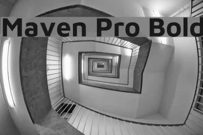 Maven Pro Bold Fonte examples