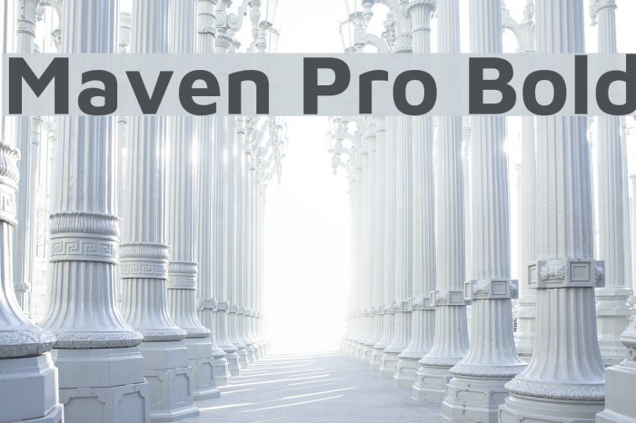 Maven Pro Bold Font examples