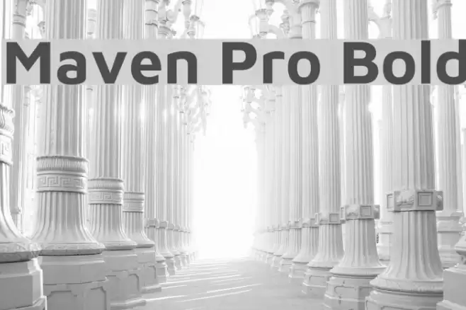 Maven Pro Bold Fonte examples