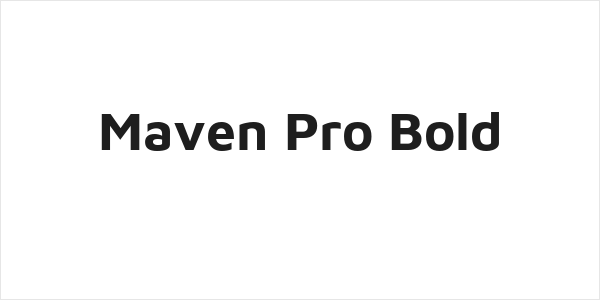 Maven Pro Bold Logo
