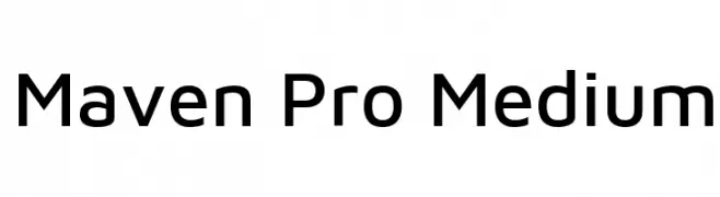 Maven Pro Medium  Frei Schriftart Herunterladen